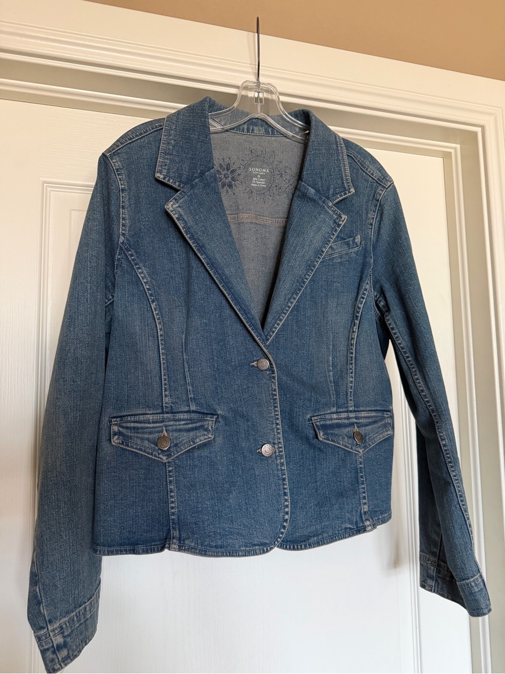 Sonoma Blue Denim Blazer Jacket